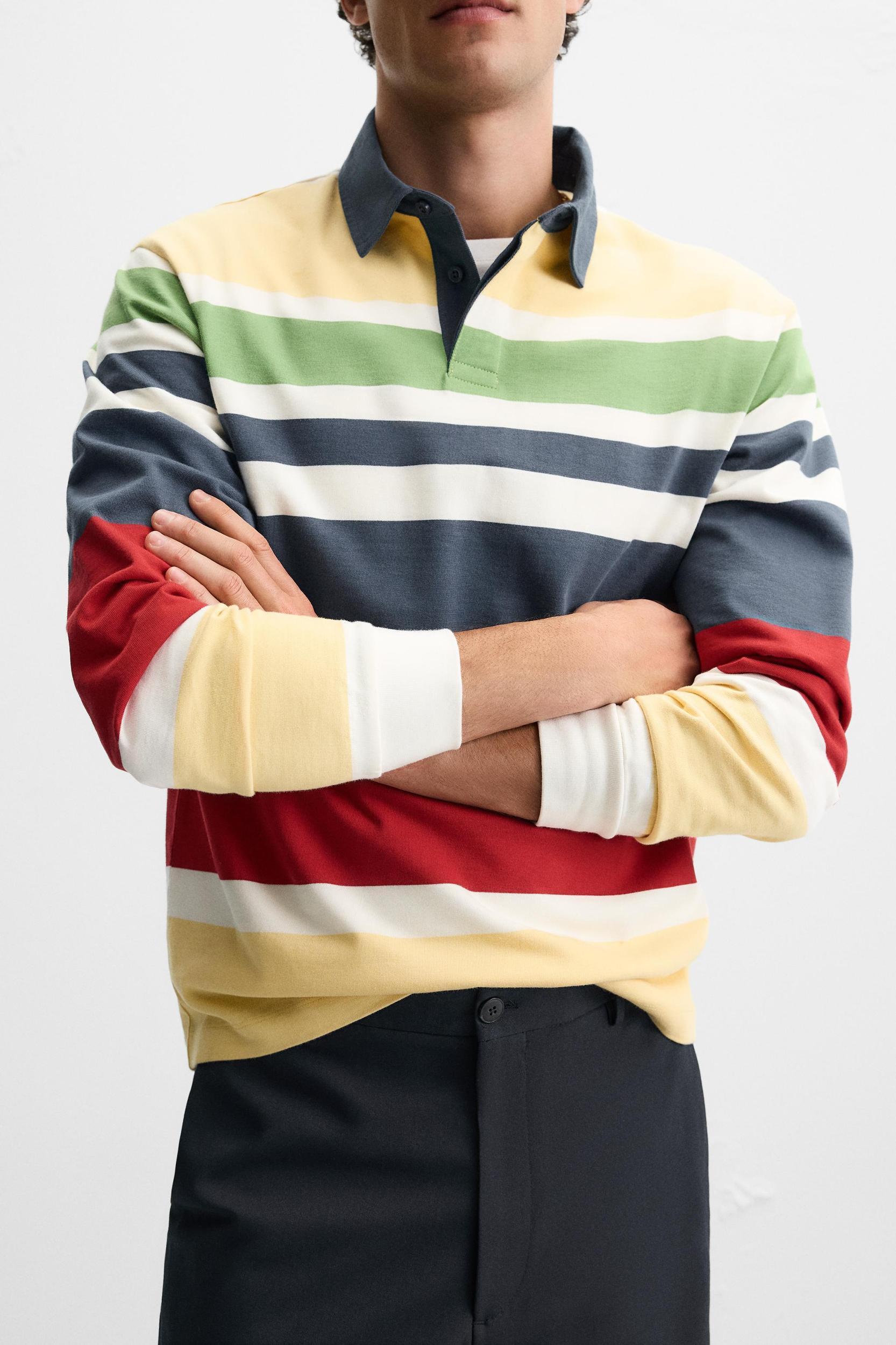 STRIPED POLO SHIRT Product Image