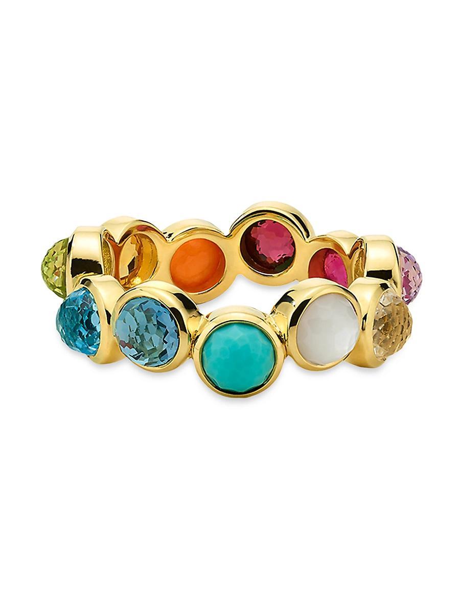 Womens Lollipop 18K Green Gold & Multi-Gemstone Ring Product Image