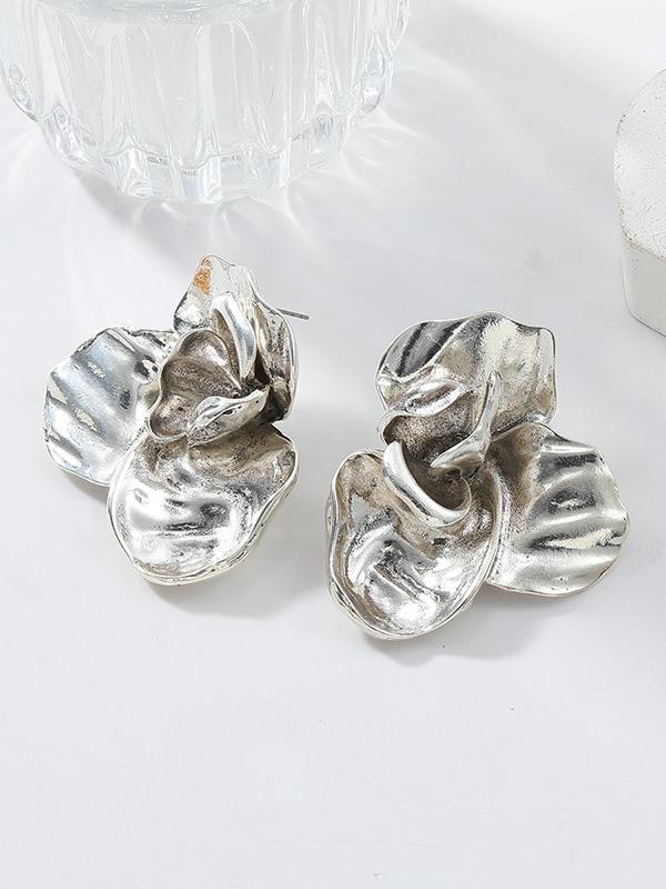 Flower Shape Drop Earrings Product Image