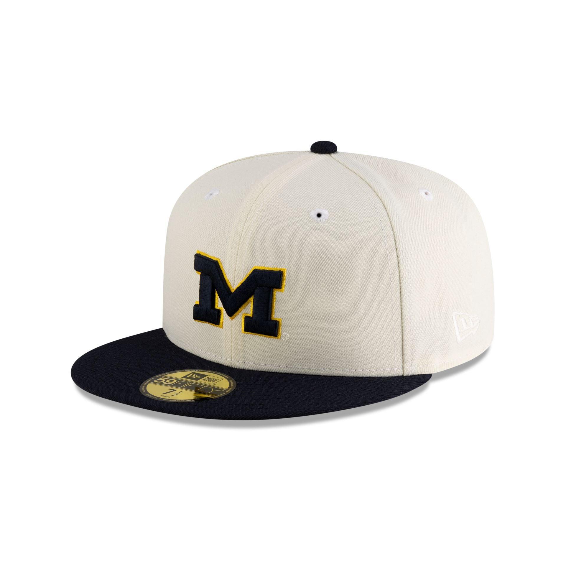 Michigan Wolverines Crome Navy 59FIFTY Fitted Male Product Image