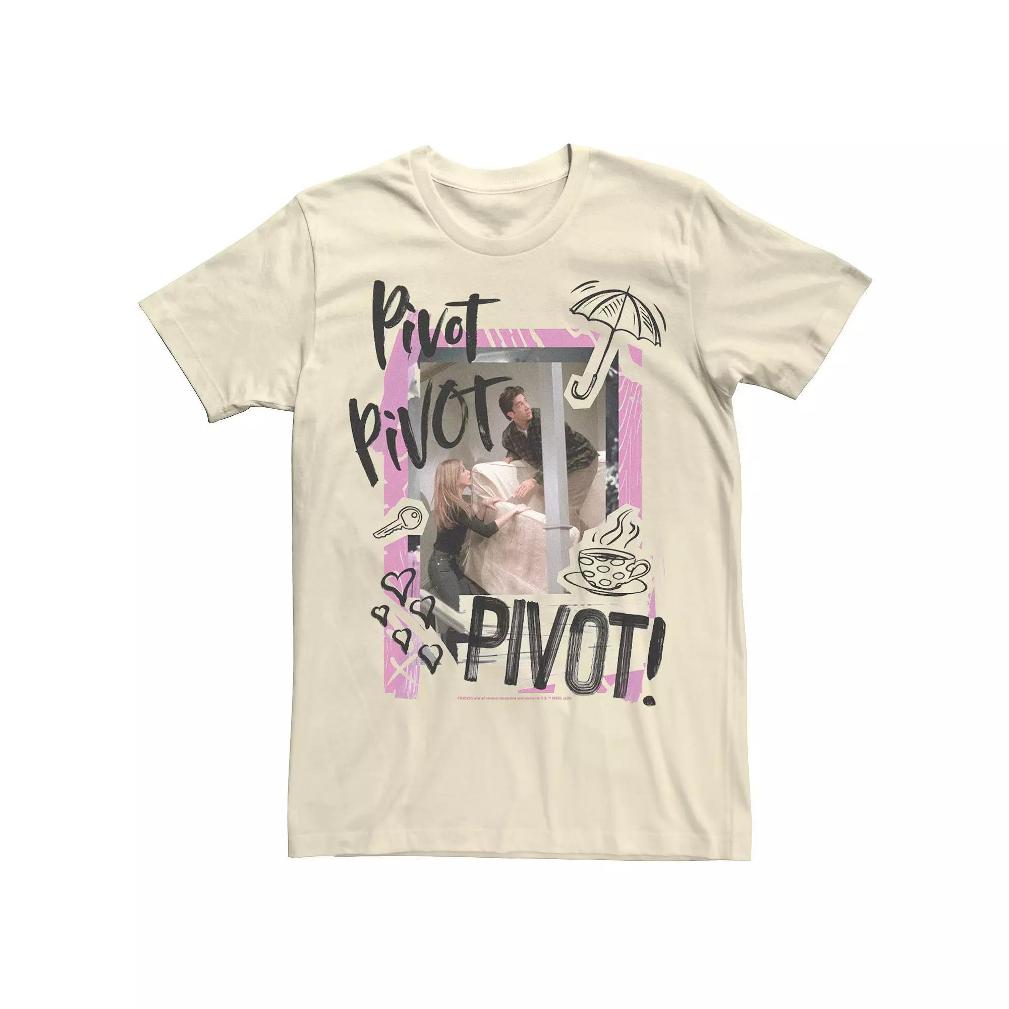 Men's Friends Ross & Rachel Pivot Pivot Pivot Tee, Size: Medium, Natural Product Image