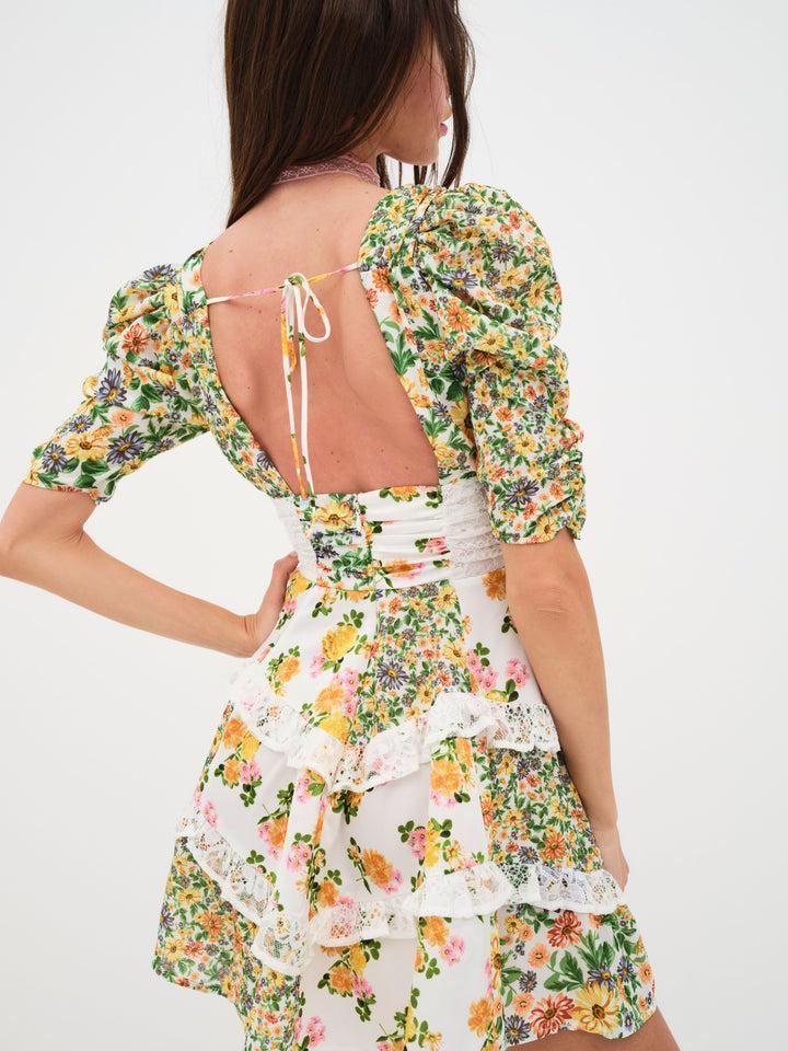 Rosalyn Mini Dress — Green Product Image