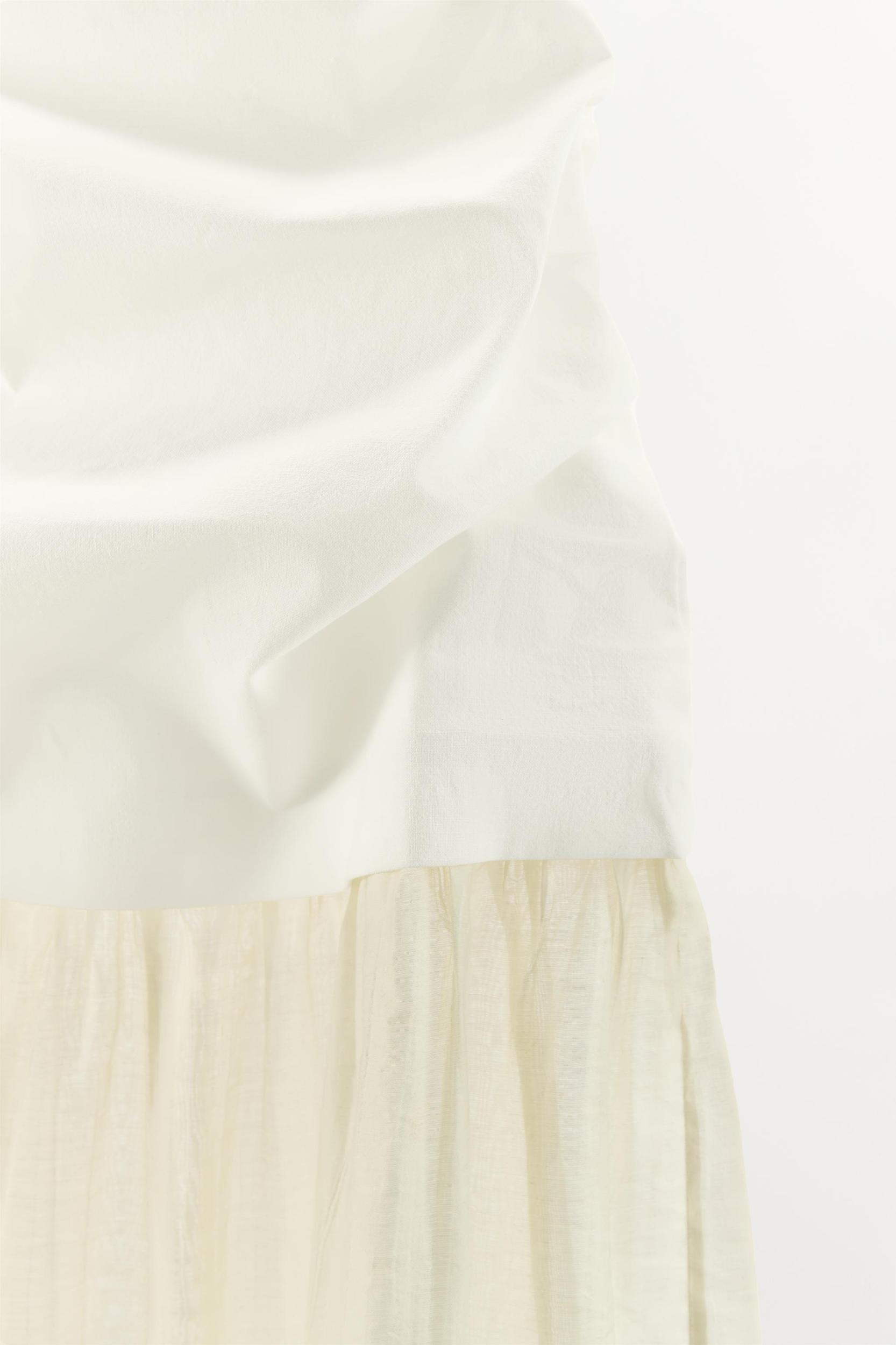 COMBINATION STRAPLESS MIDI DRESS Product Image