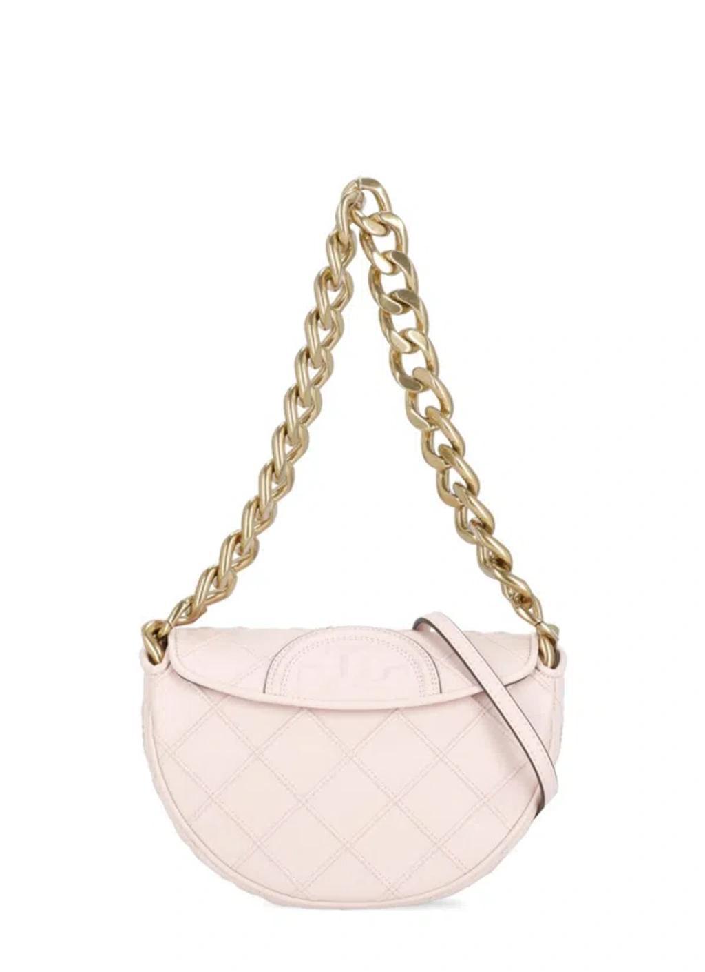 TORY BURCH Bag In Quilted Leather And Chain In White Product Image