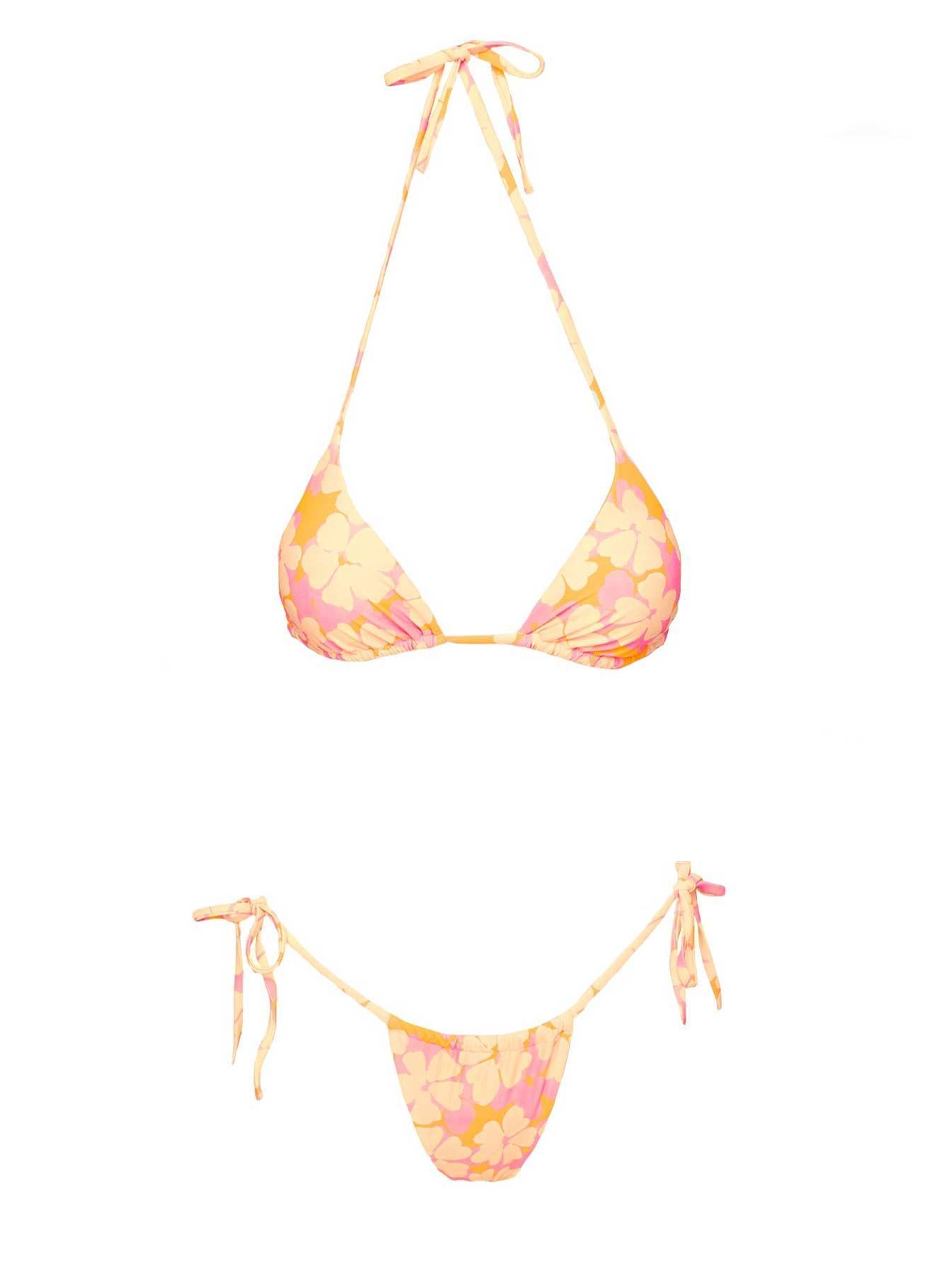 Jenner Triangle Bikini Top Multi Floral Product Image