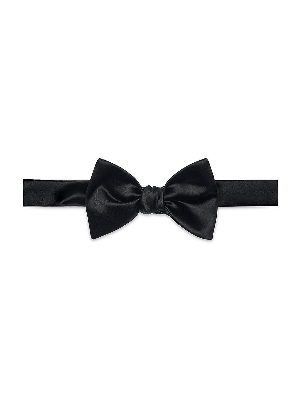 Mens Cotton and Silk Satin Bow Tie Product Image