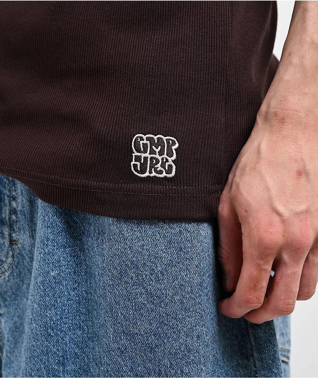 Empyre Ribbed Brown Tank Top Product Image