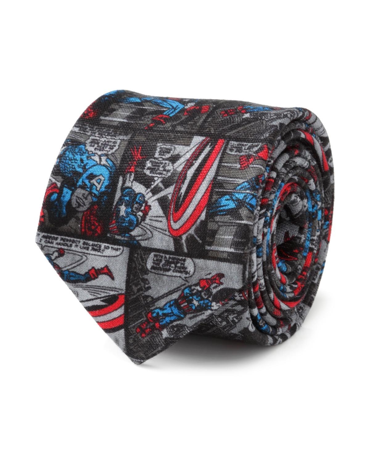 Marvel Mens Captain America Comic Tie Product Image