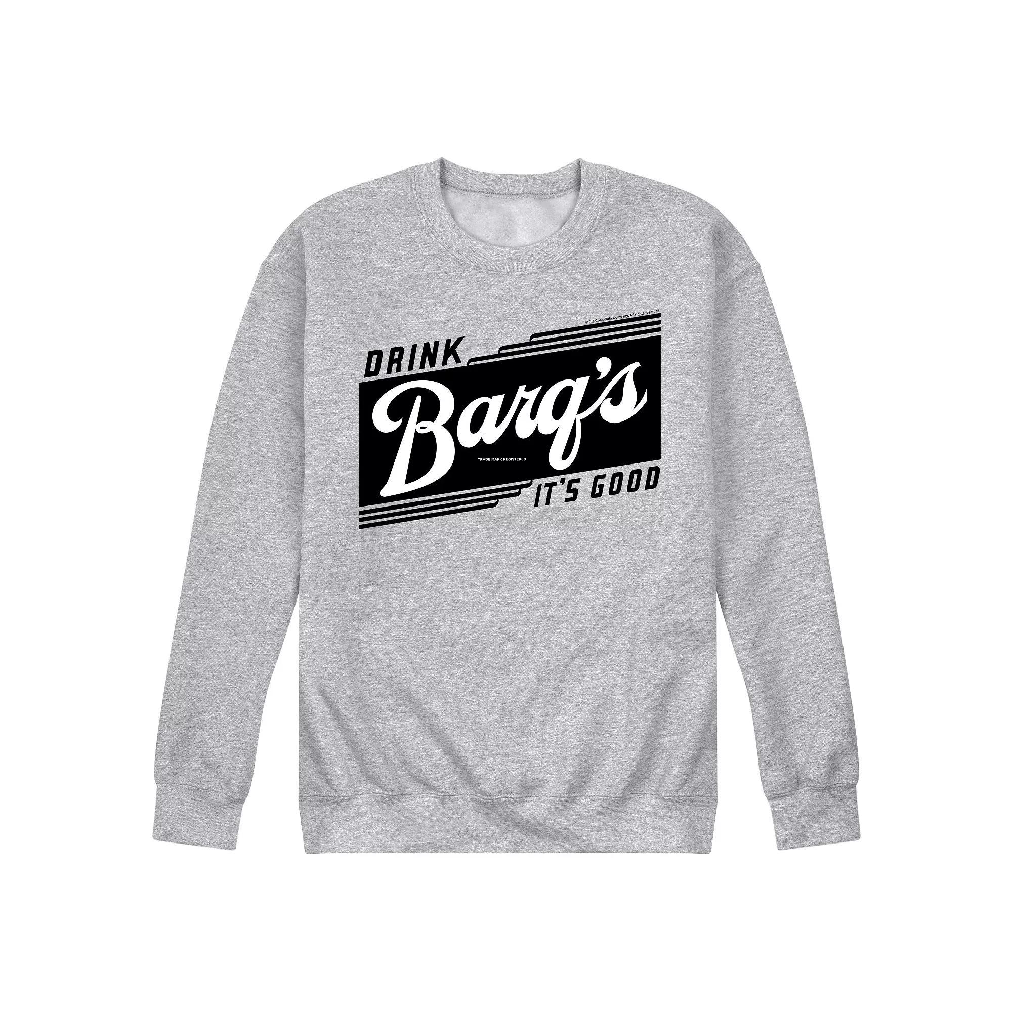 Men's Drink Barq's It's Good Graphic Fleece, Size: Large, Grey Gray Product Image