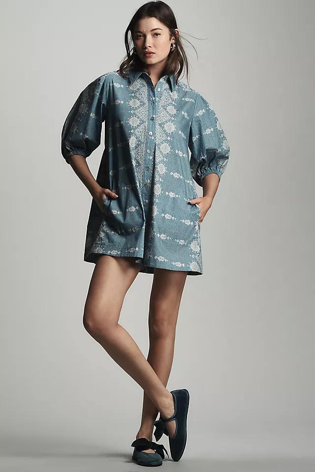 Hope for Flowers by Tracy Reese Tucked-Sleeve Mini Shirt Dress Product Image