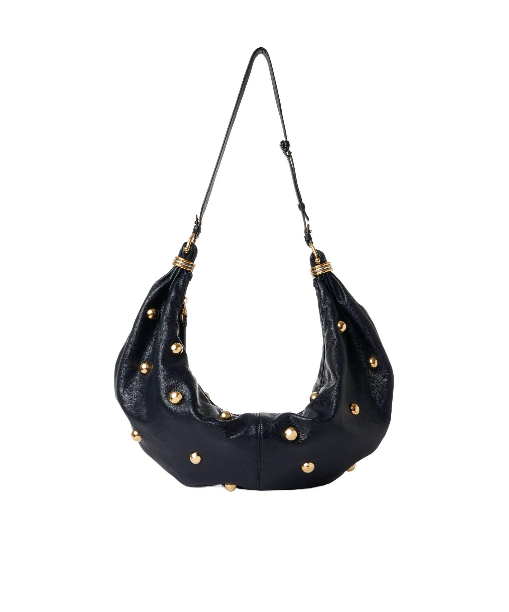 CHLOÉ Navy Large Bracelet Stud Bag In 48b Evening Blue Product Image