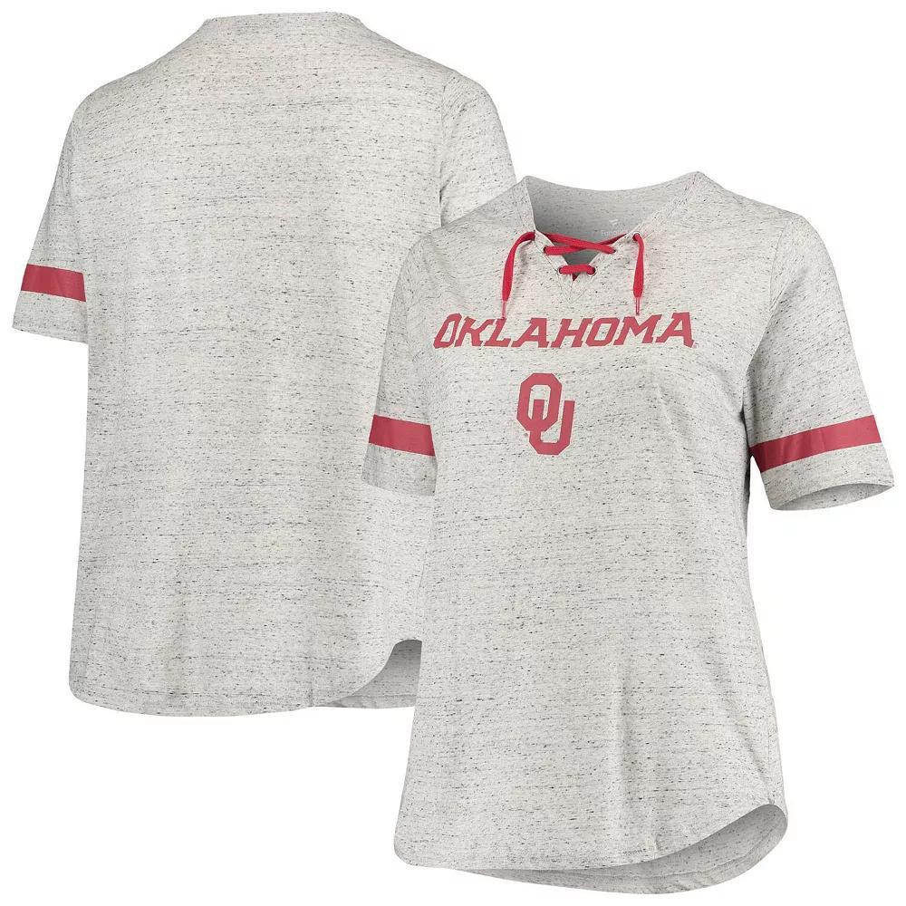 Women's Heathered Gray Oklahoma Sooners Plus  Product Image