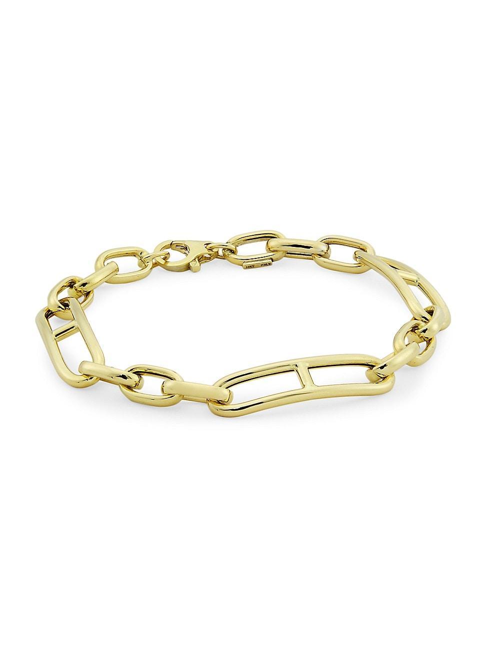 Womens 14K Yellow Gold Mariner Chain Bracelet Product Image