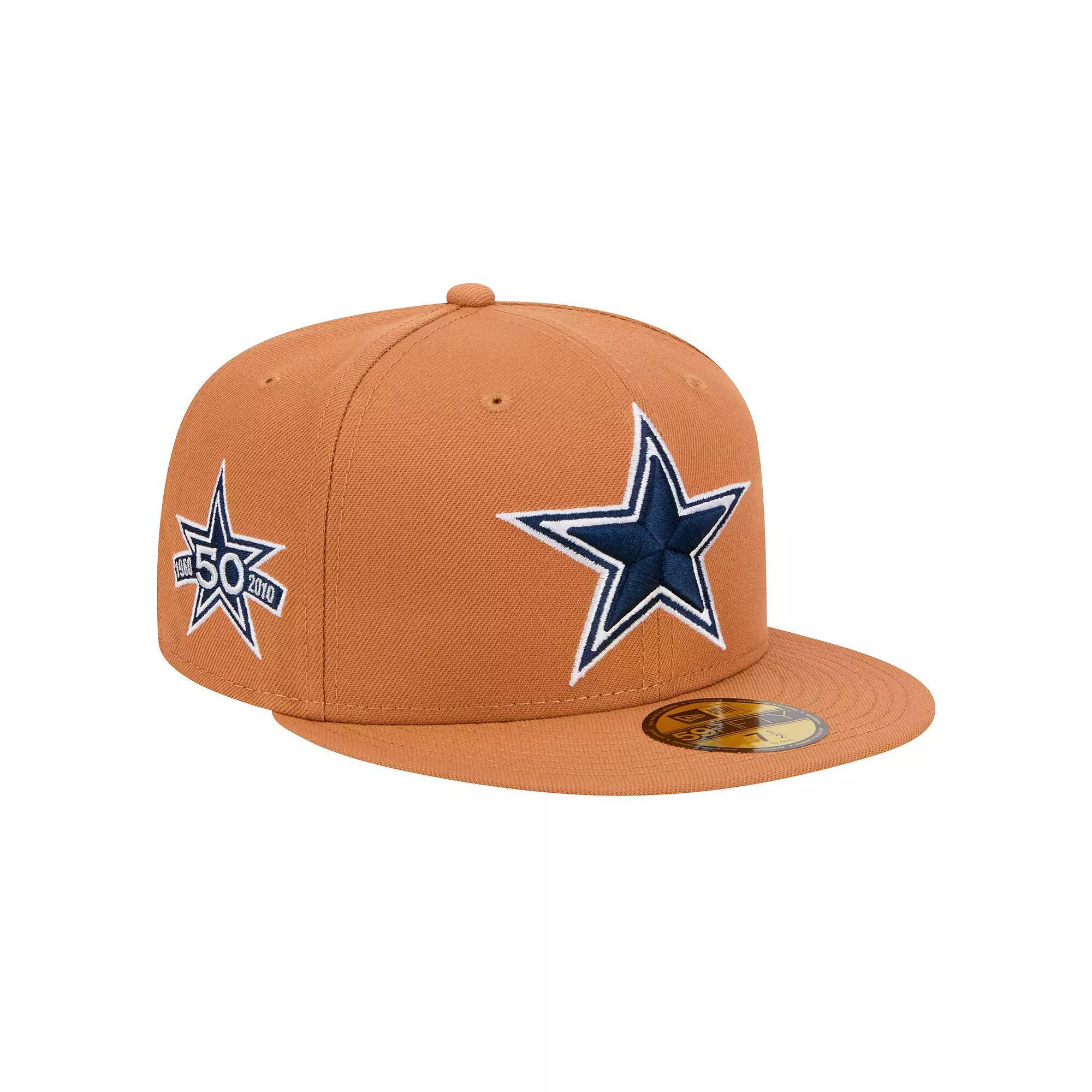 Men's New Era Brown Dallas Cowboys Color Pack Side Patch 59FIFTY Fitted Hat,  Product Image