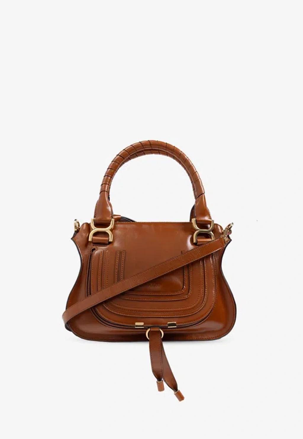 CHLOÉ Brown Mercie Small Satchel Bag Product Image