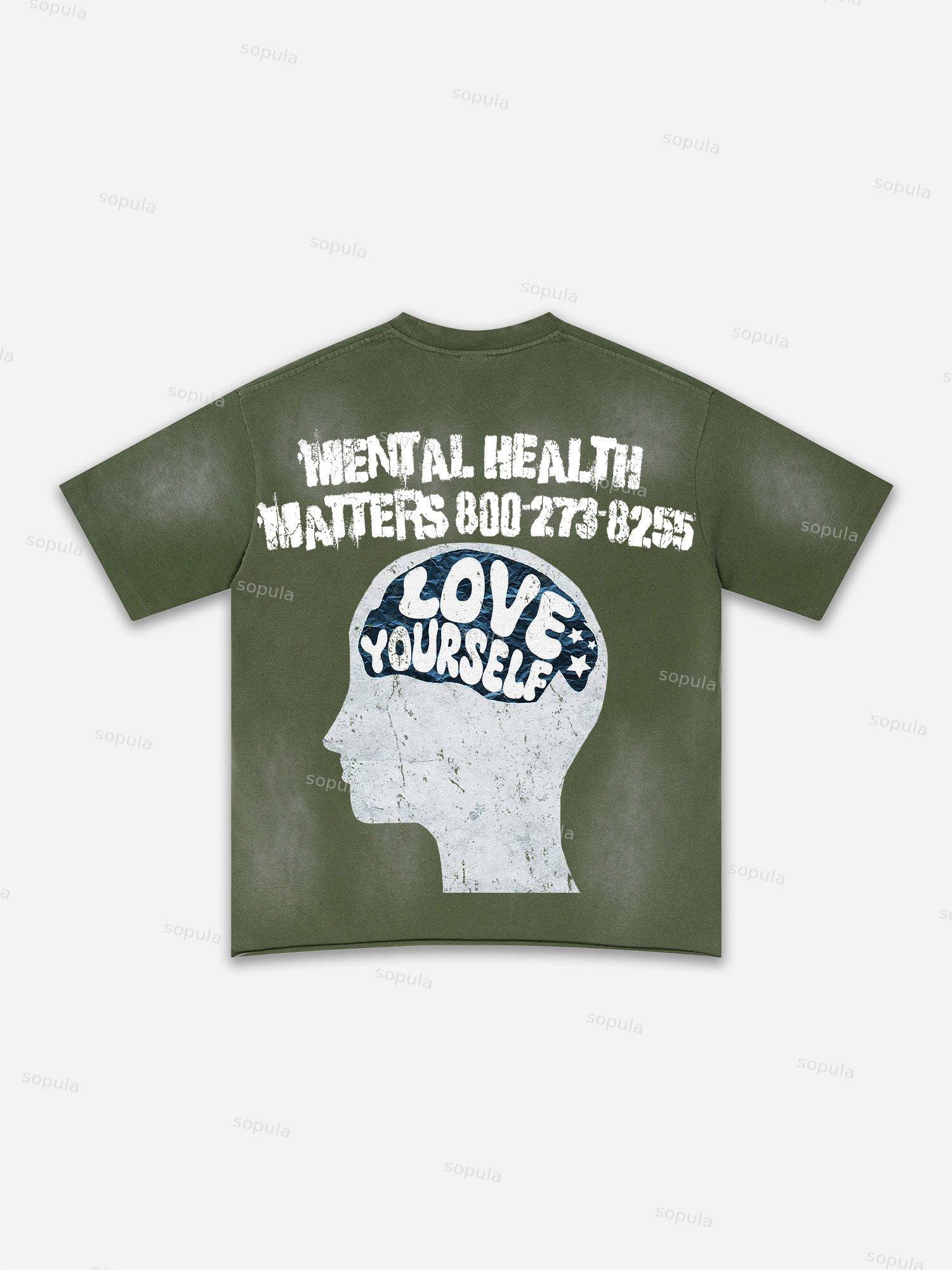 Street Goals Lip Braces Make Vintage Printed Graphic Washed T-shirt Product Image