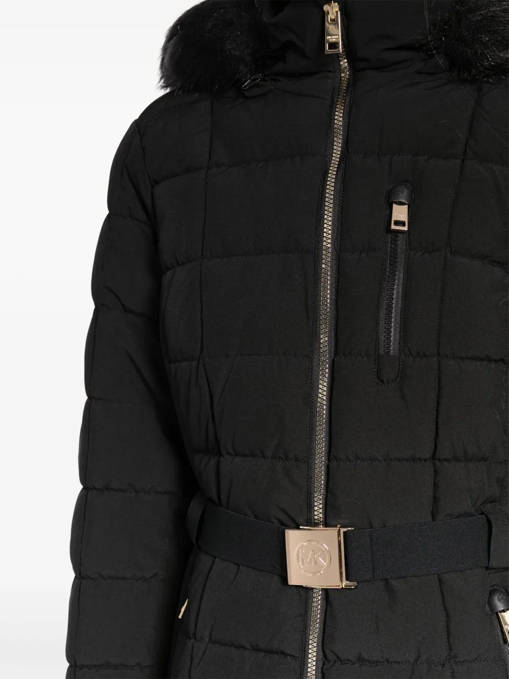belted puffer coat Product Image