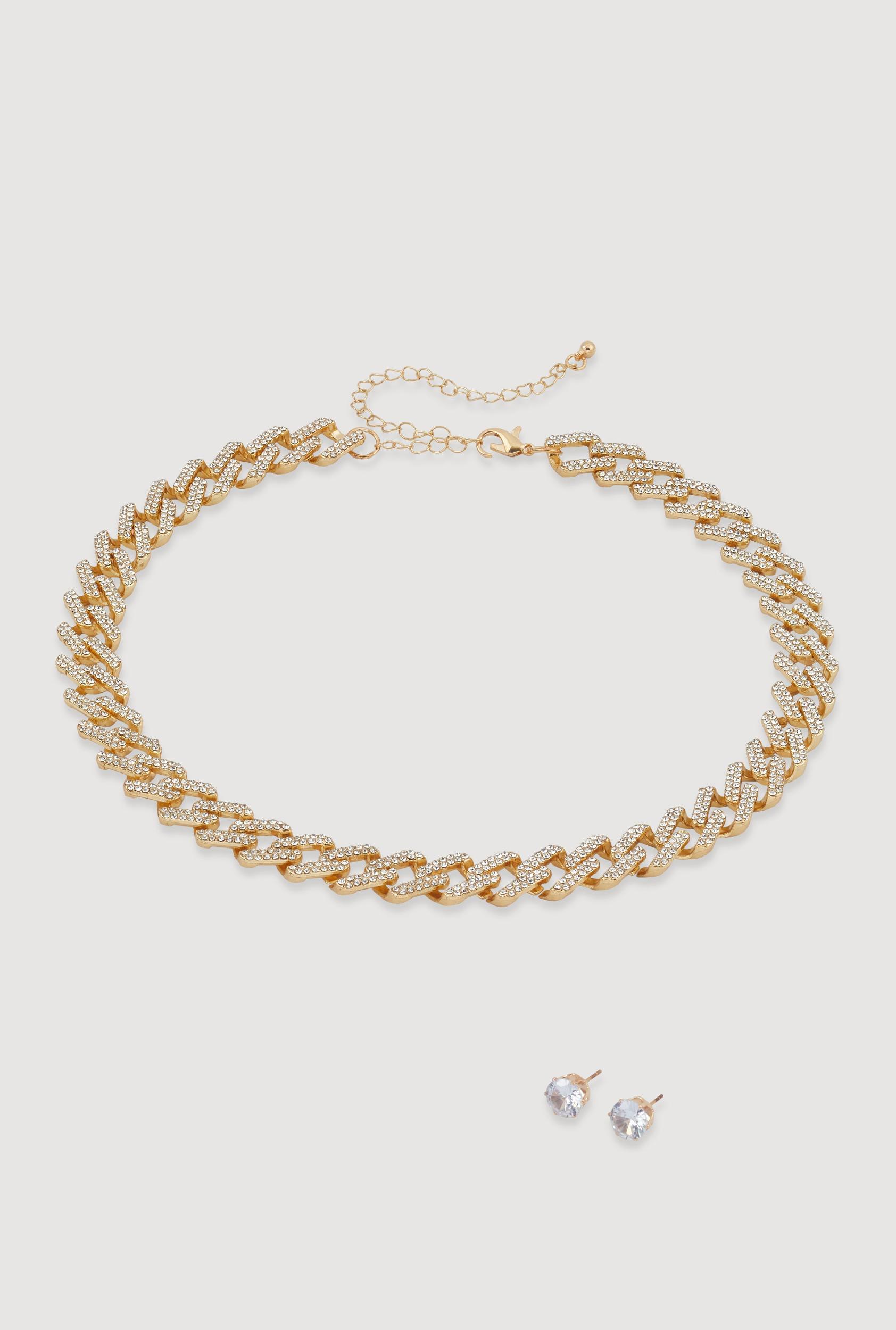 Blessed Cubic Zirconia Layered Necklace Unisex Product Image