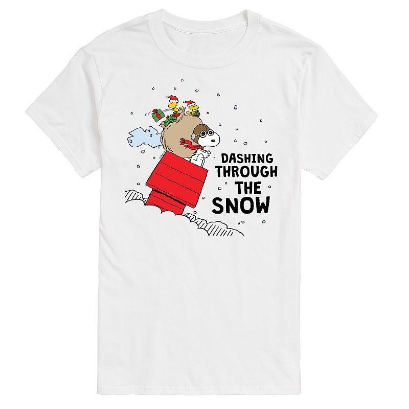 Men's Peanuts Dashing Through Snow Tee,  Product Image