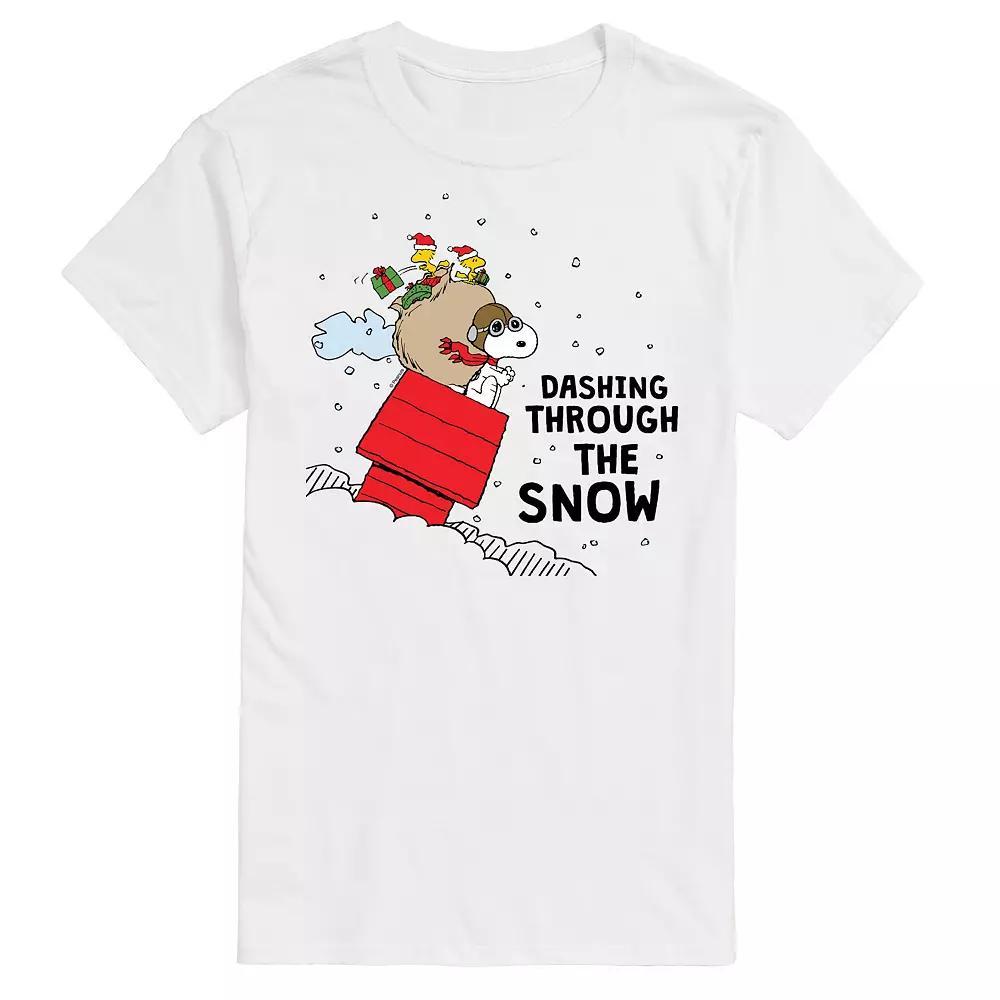Men's Peanuts Dashing Through Snow Tee,  Product Image
