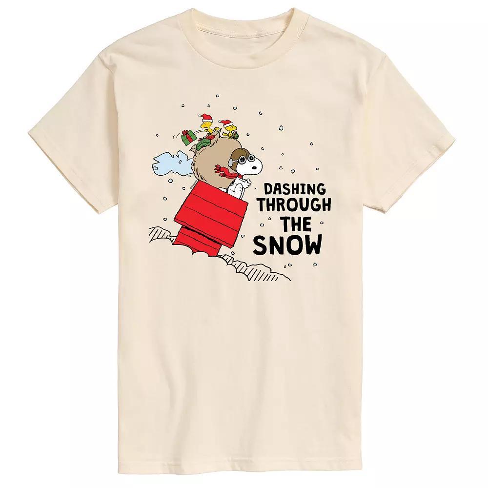 Men's Peanuts Dashing Through Snow Tee,  Product Image