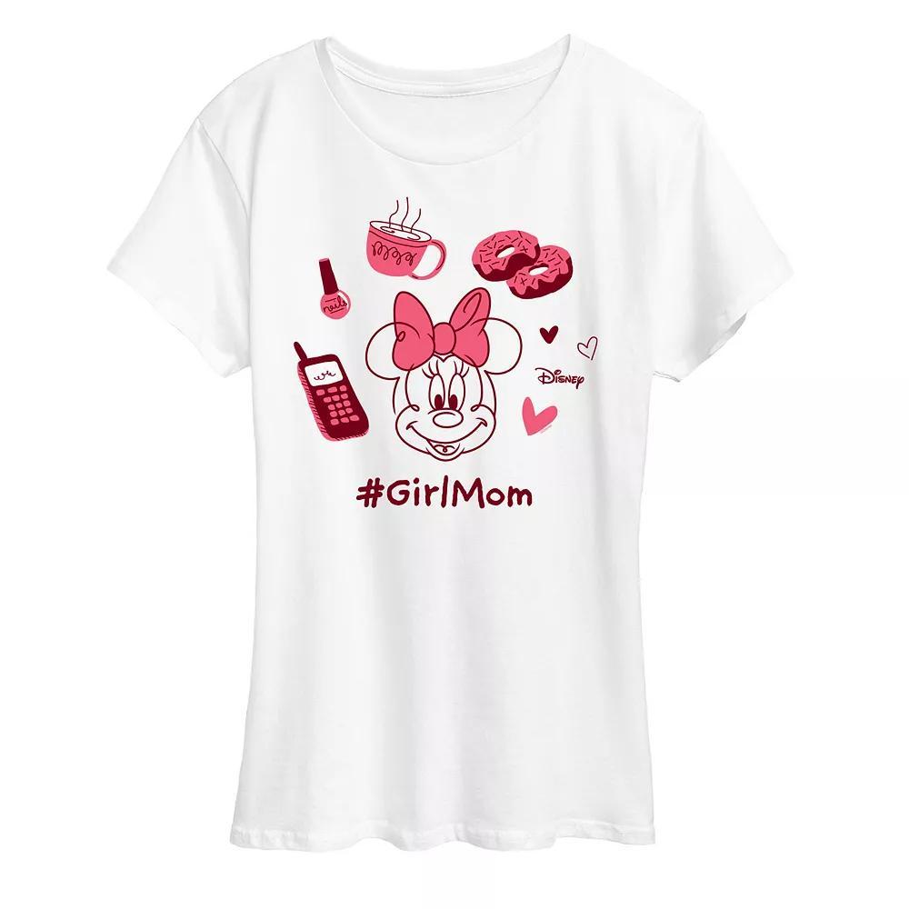 Disney's Minnie Mouse Women's Girl Mom Graphic Tee,  Product Image