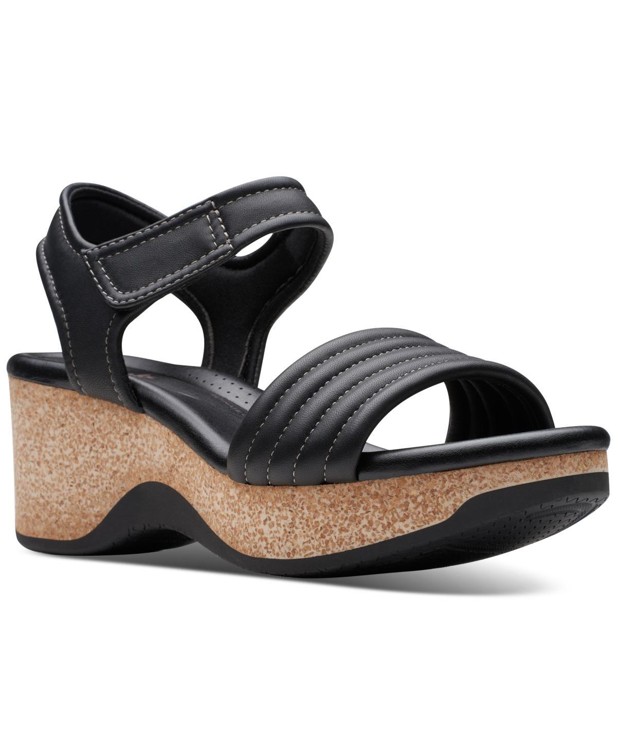 Clarks Womens Chelseah Gem Ankle-Strap Wedge Sandals Product Image