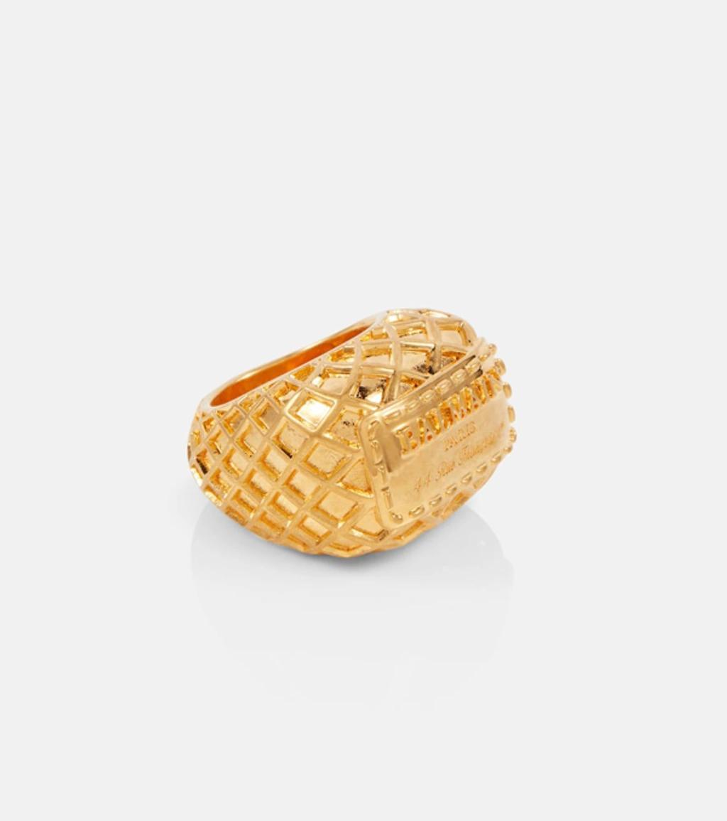 BALMAIN Logo Ring In Gold Product Image