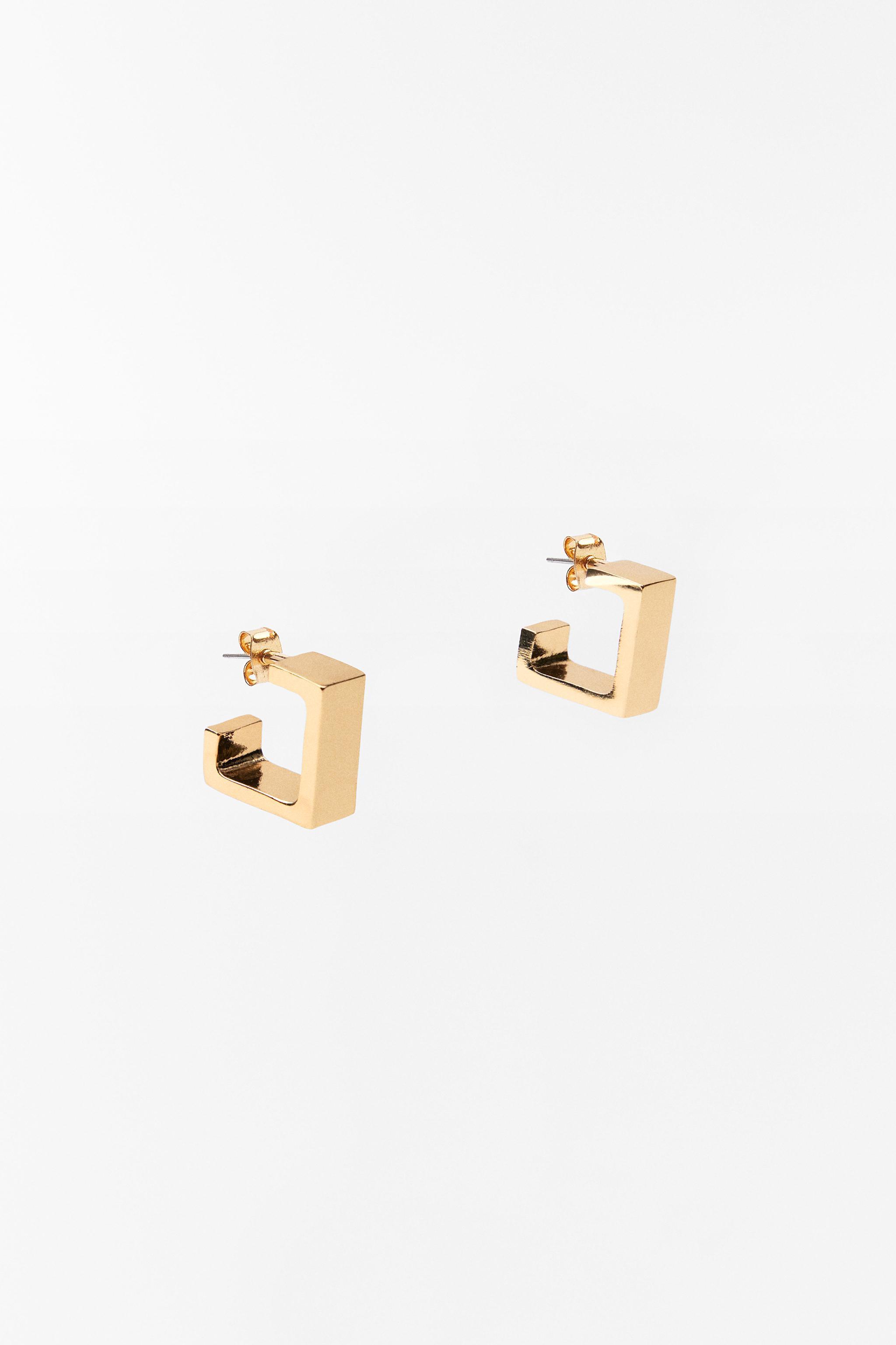 SQUARE METAL EARRINGS Product Image