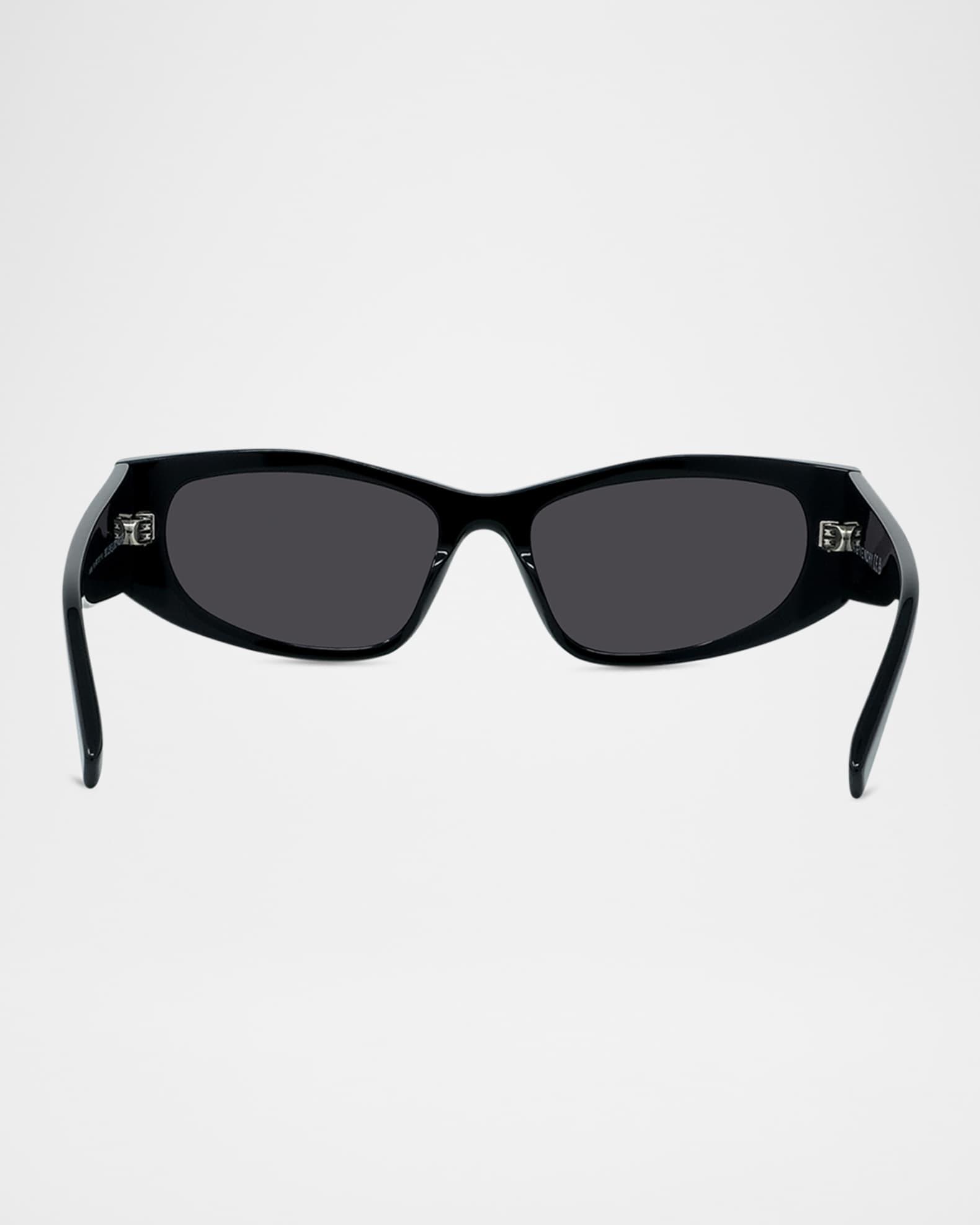 square-frame transparent sunglasses Product Image