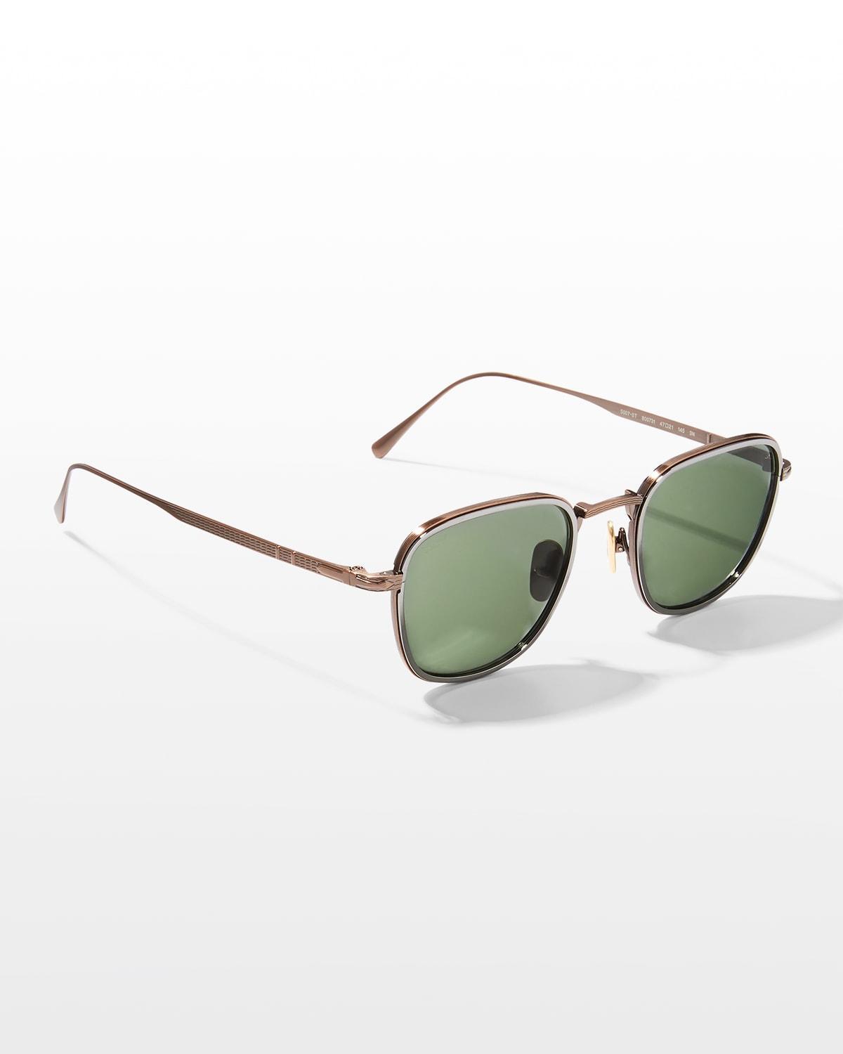 Oliver Peoples Riley Sunglasses in Semi Matte Amber Tortoise Product Image