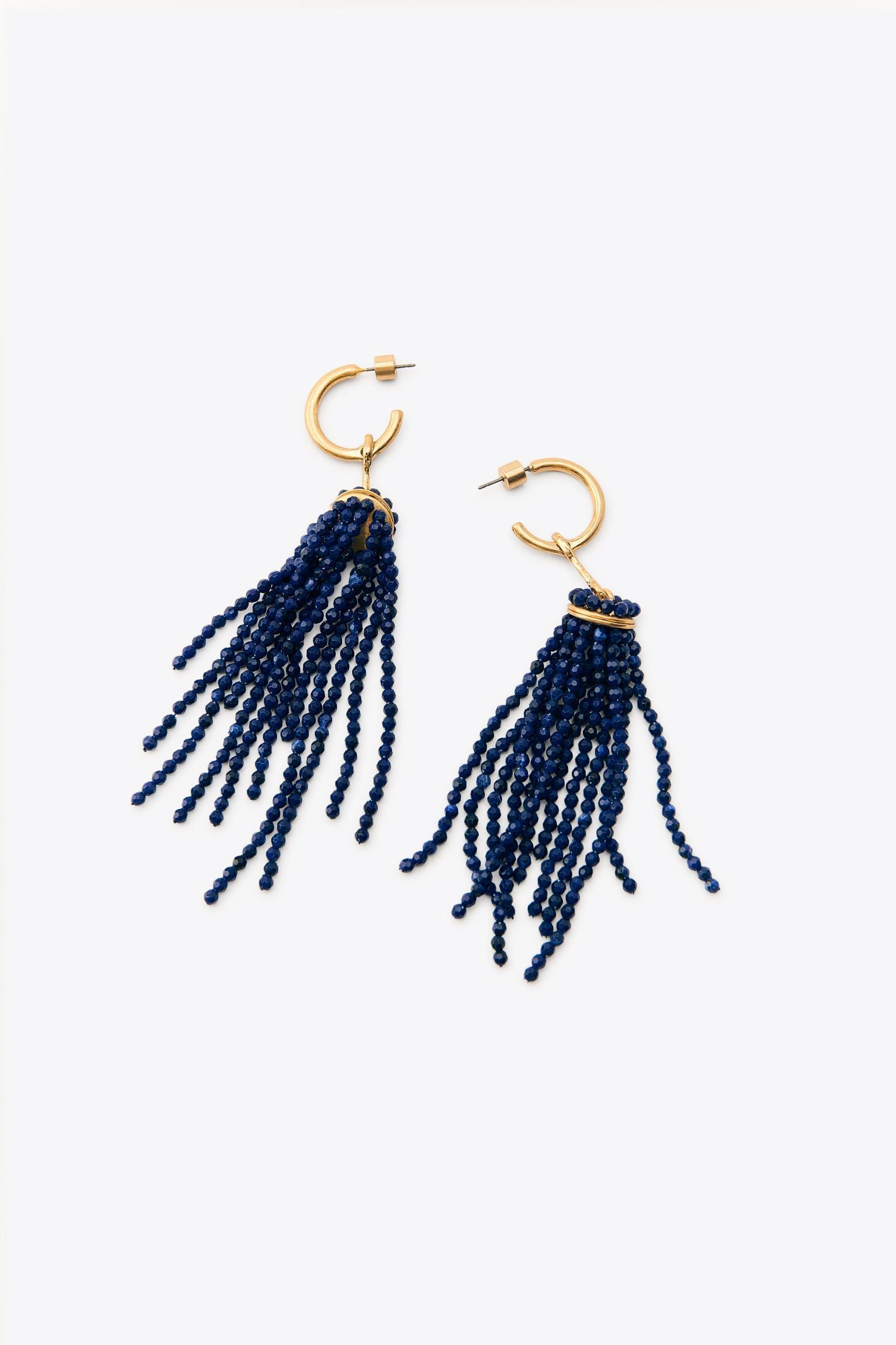 BEADED CASCADE EARRINGS Product Image