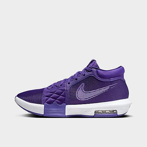 NIKE Men's Lebron Witness 8 Basketball Shoes In Field Purple/field Purple/white Product Image