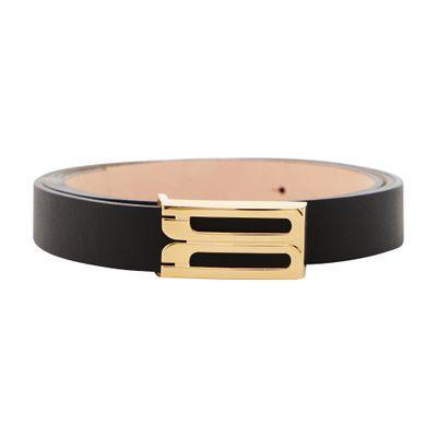 Logo-buckle Leather Belt In Black Product Image