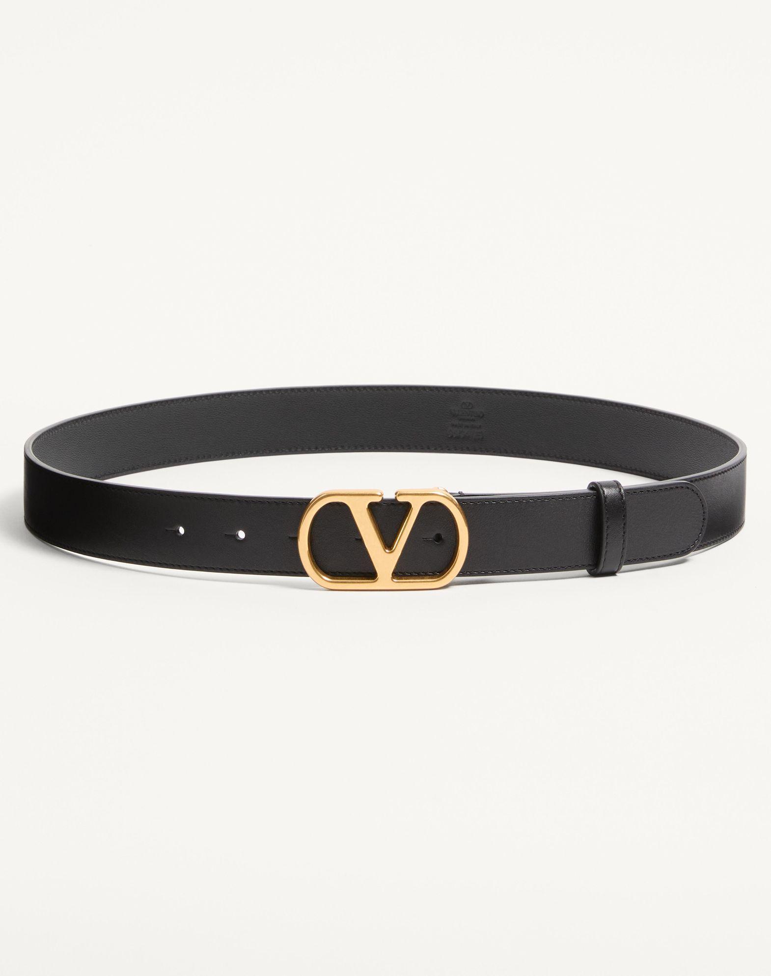 Vlogo Signature Belt In Shiny Calfskin 30 Mm Product Image
