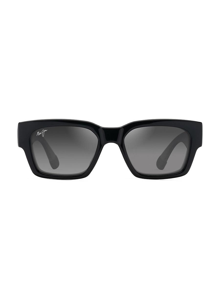 Mens Kenui 53MM Rectangular Sunglasses Product Image