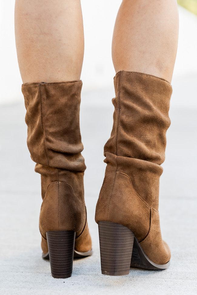 Christie Coffee Slouchy Suede Boots FINAL SALE Product Image