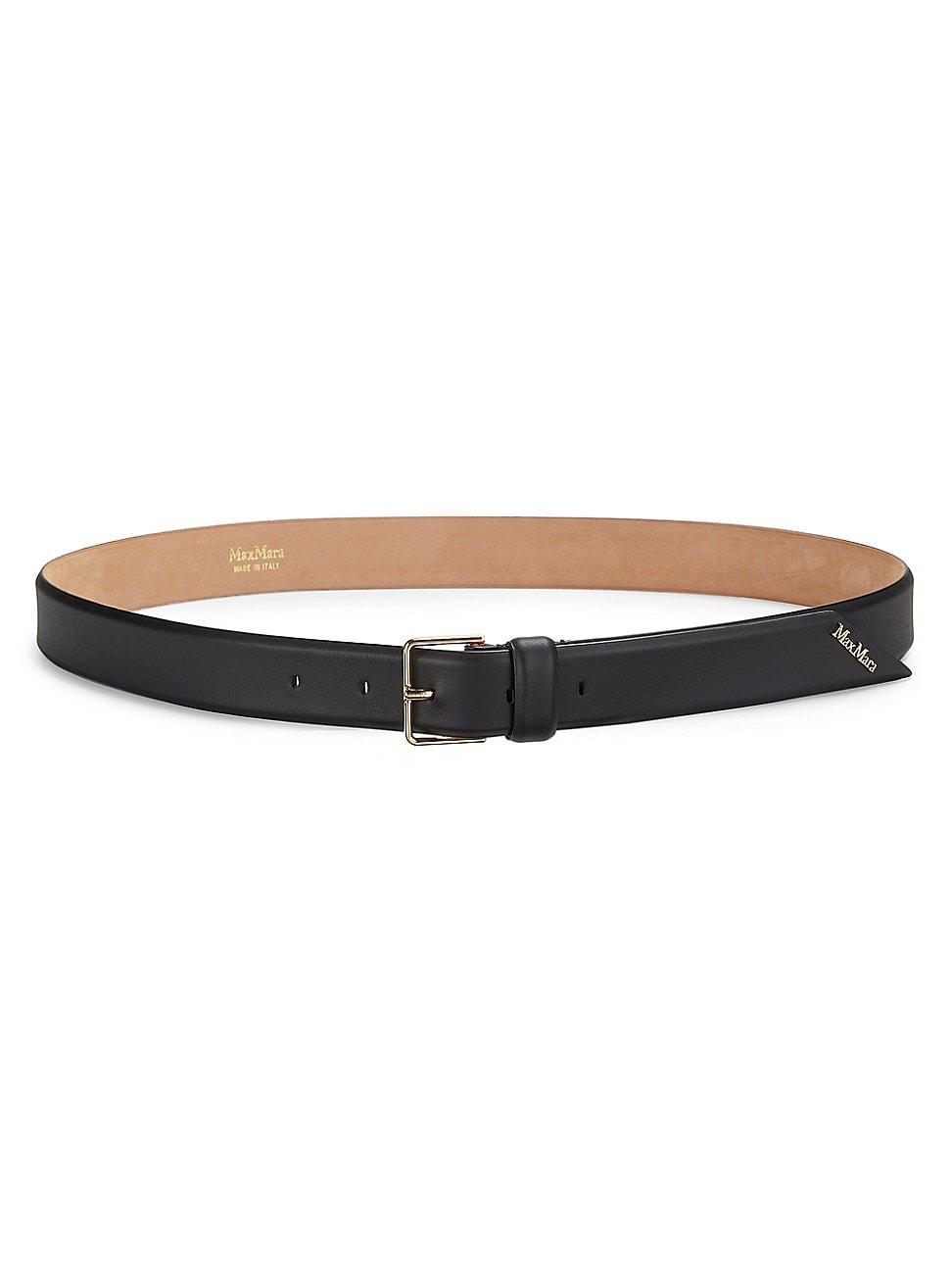 Womens Angled Leather Belt Product Image