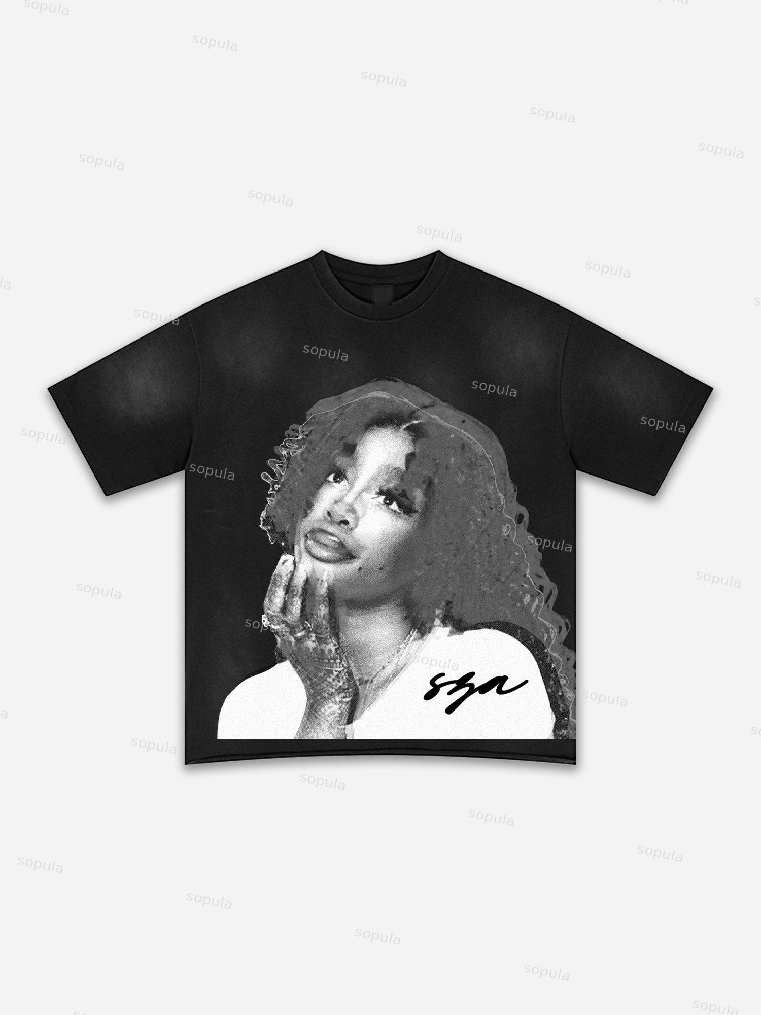 Fly By Choice X Spacestation Graphic Print Washed T-shirt Product Image