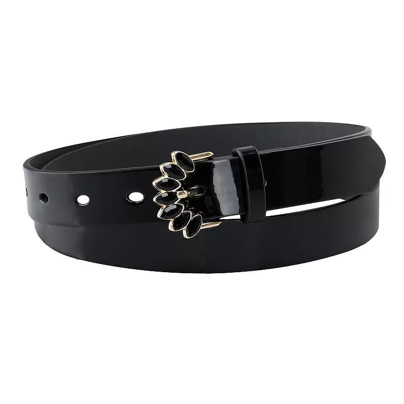 Women's LC Lauren Conrad Bejeweled Buckle Faux-Leather Harness Belt, Size: Medium, Red Product Image