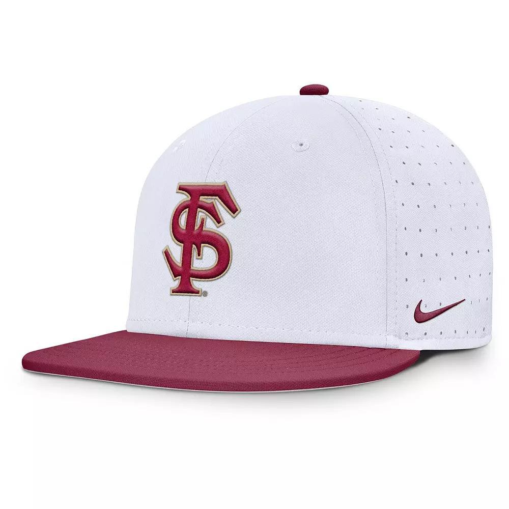 Men's Nike White Florida State Seminoles On-Field Dugout True Performance Fitted Hat, Size: 7 5/8 Product Image