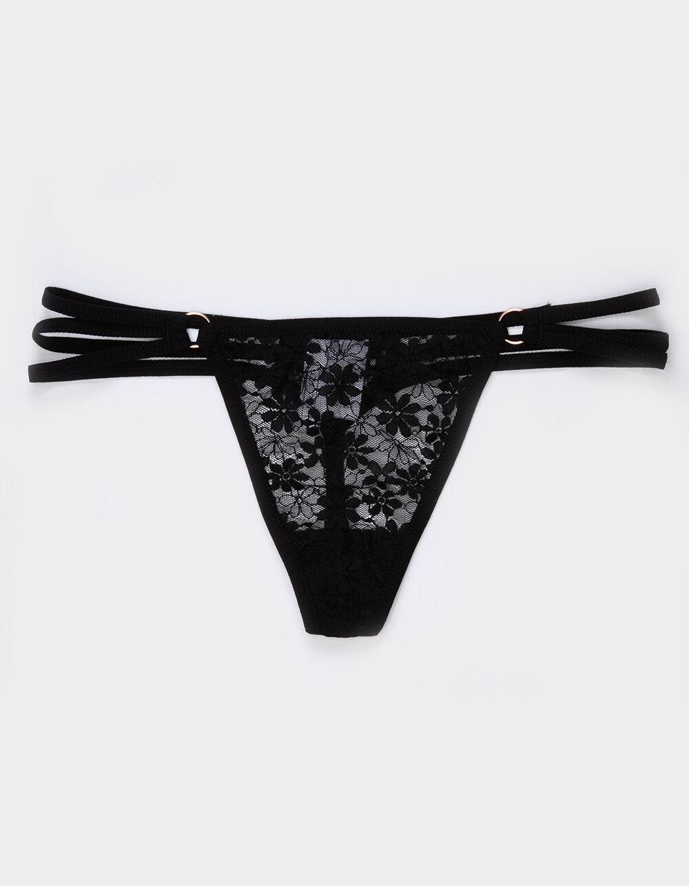 FULL TILT Side Strappy Lace Thong Product Image