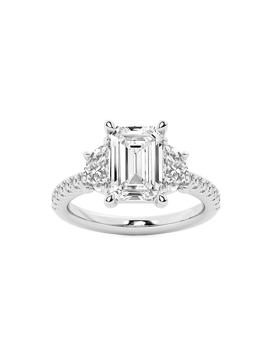 Womens Platinum & Emerald-Cut Lab-Grown Diamond Ring/2.75-7.00 TCW Product Image