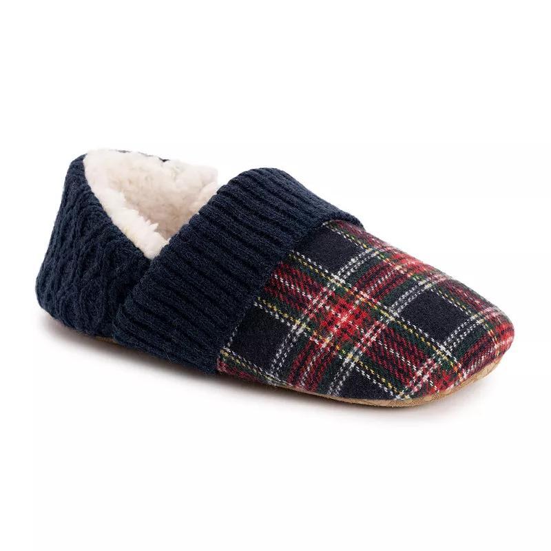 MUK LUKS Flannel Plaid Womens Slippers Product Image