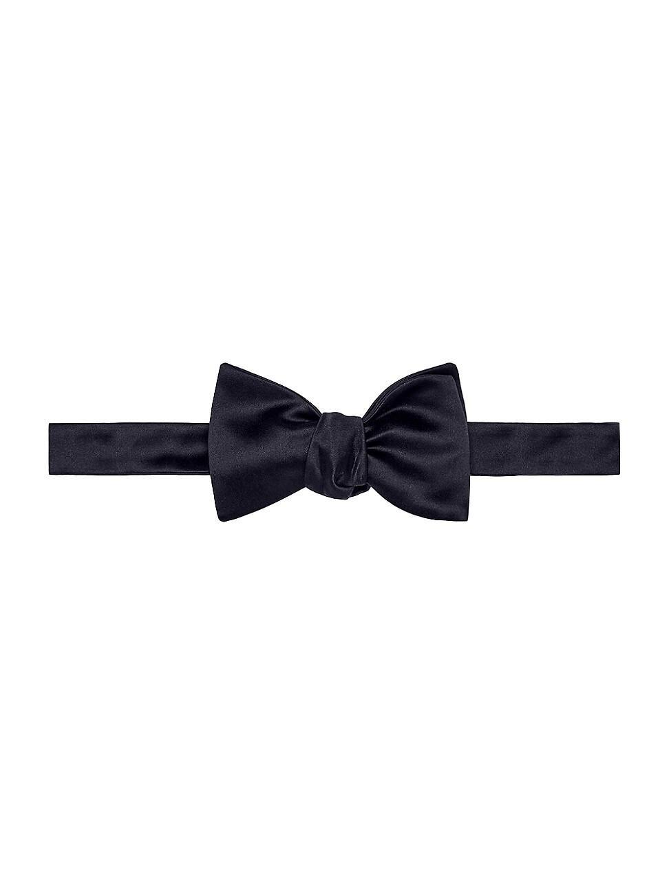 Mens Cotton and Silk Satin Bow Tie Product Image