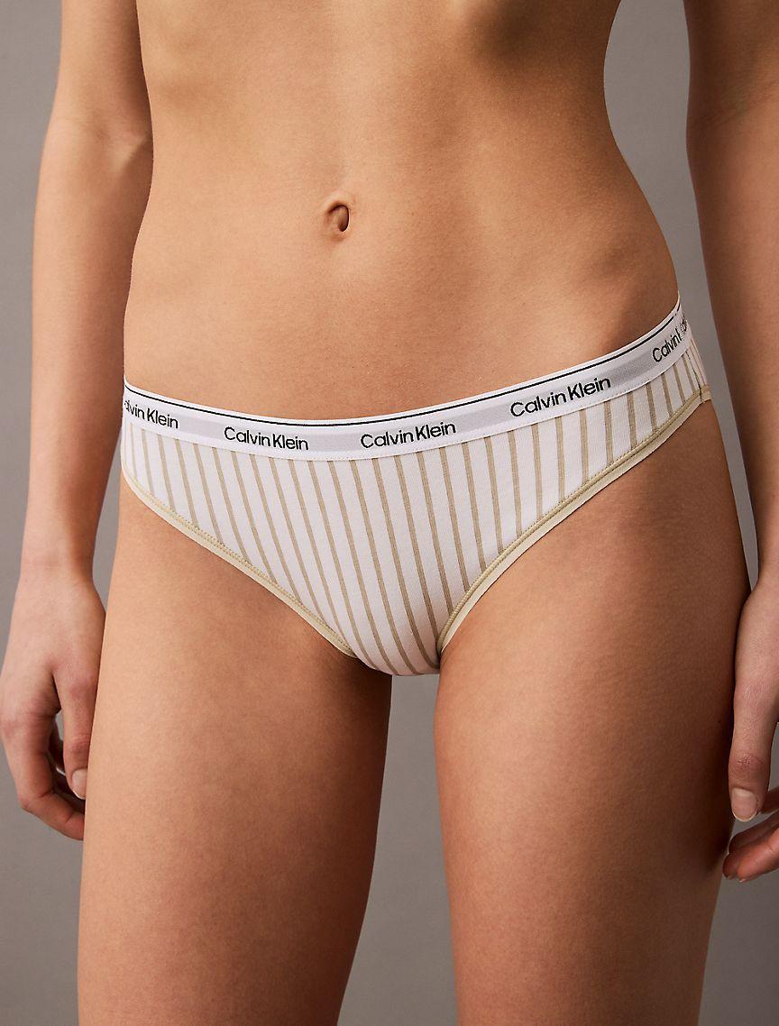 Calvin Klein Womens Modern Logo Bikini - Blue Product Image