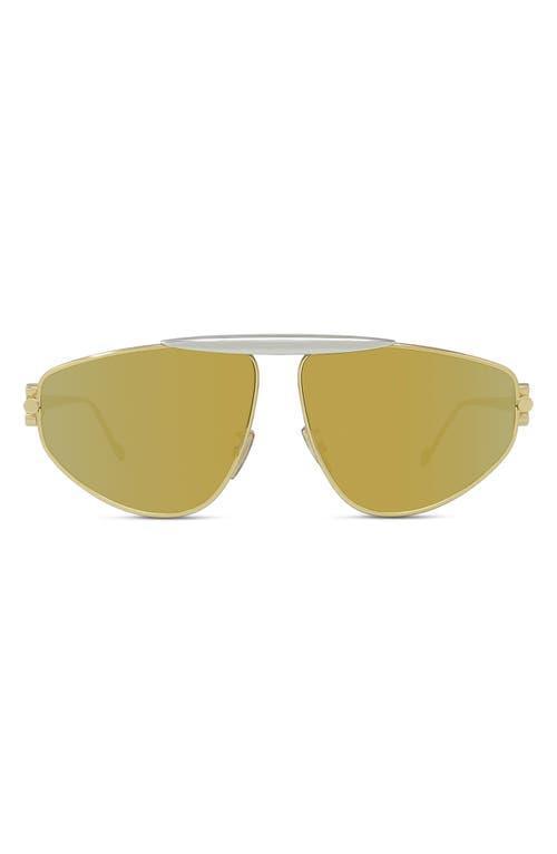 Loewe Metal Sunglasses in Metallic Gold Product Image