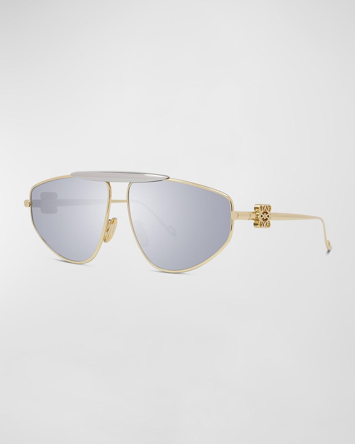 Loewe Metal Sunglasses in Metallic Gold Product Image