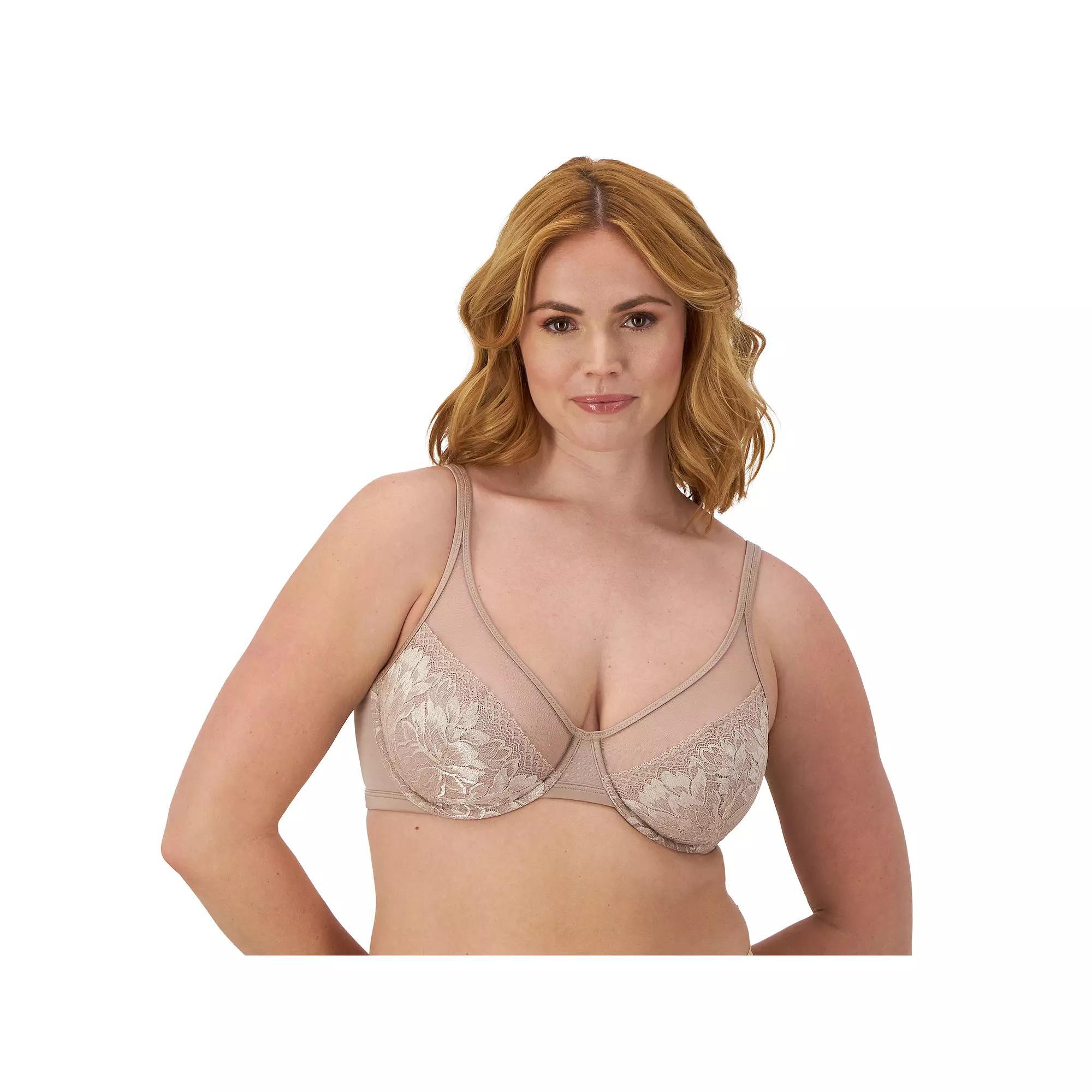 Bali® One Smooth U® Lightweight Lace Underwire Minimizer Bra DF3386, Women's, Size: 42 C, Evening Blush Product Image