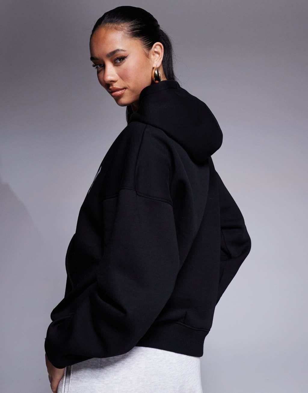 Kaiia sport oversized hoodie in black Product Image